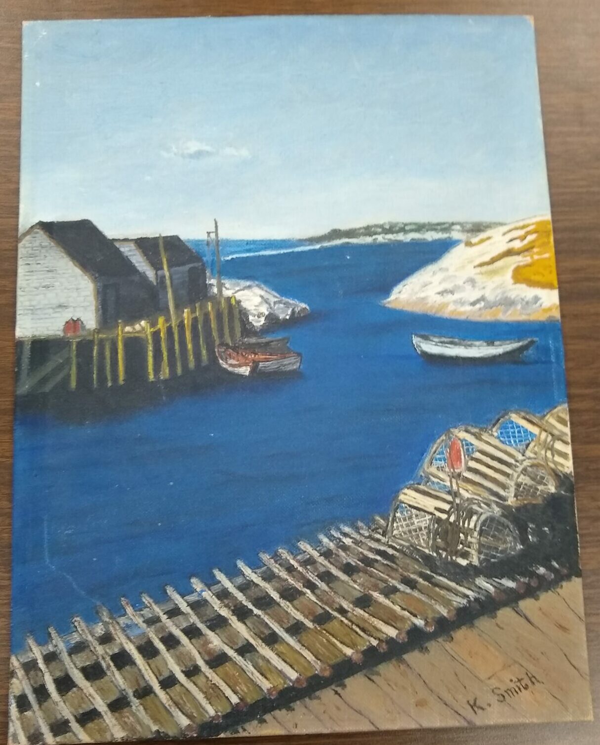 Dock Painting by Karlton Smith Brethren Disaster Relief Auction